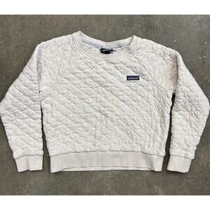 Patagonia Cream Quilted Sweatshirt